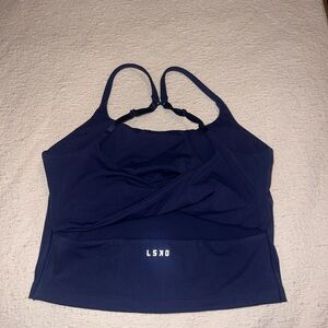 LSKD Women's Midnight Blue Sports Bra